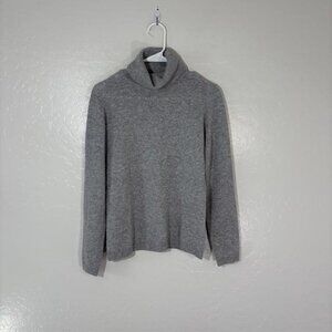 WoolOvers Sweater Womens Small Merino Wool Cashmere Blend Pullover Turtleneck